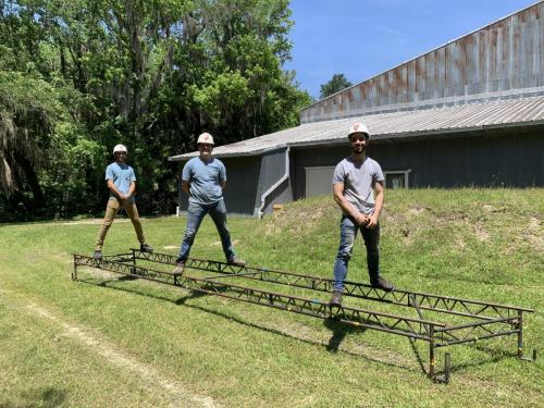 Students with Steel Bridge